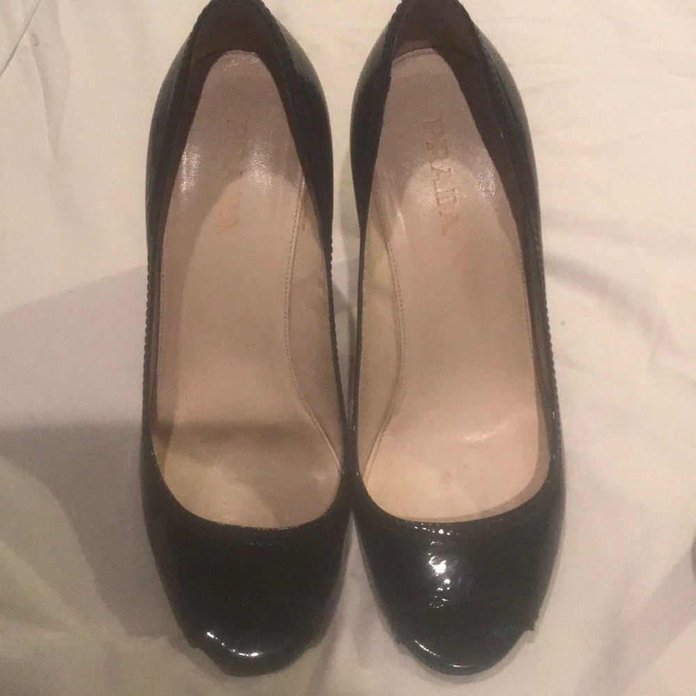 Prada patent leather shoes. Worn once